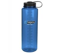 Nalgene Sustain Tritan BPA-Free Water Bottle Made with Material Derived from 50% Plastic Waste, 48 OZ, Wide Mouth, Blue