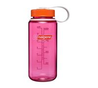 Nalgene Sustain Tritan BPA-Free Water Bottle Made with Material Derived from 50% Plastic Waste (Using ISCC Certified Mass Balance), 16 OZ, Wide Mouth, Thrill & Motion (Fuchsia Purple)