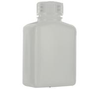 Nalgene bottle, wide mouth, rectangular - 125 ml, neck inside Ø 21 mm