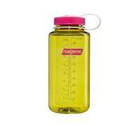 Nalgene BPA Free Leak Proof Tritan Water Bottle - Wide Mouth - 32 oz - Made in USA for Outdoor Use and Daily Hydration - Thrill & Motion (Endive