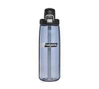 NALGENE 24 OZ Sustain FRESHFLOW Straw Bottle, BPA-Free Water Bottle, Made in the USA for Outdoor Use & Daily Hydration, Wide-Mouth, Gray