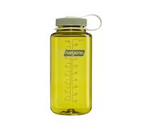 Nalgene Leak Proof Tritan BPA-Free Water Bottle - 32 oz Wide Mouth - Made in The USA for Outdoor Use & Daily Hydration - Thrill & Motion (Endive w/Oil Green)