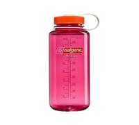 Nalgene 32oz Wide Mouth Water Bottle, BPA-Free USA Made - Fuchsia + Flame Orange