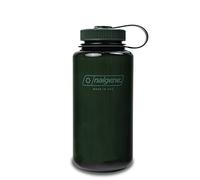 Nalgene Monochrome BPA-Free Recycled Reusable Water Bottle for Backpacking, Hiking, Gym - 32 oz Shatterproof Jade