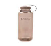 Nalgene Monochrome BPA-Free Recycled Reusable Water Bottle for Backpacking, Hiking, Gym - 32 oz Shatterproof - Mocha