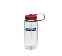 Nalgene N682021-0335 Wide Mouth Sustain 0.5L - Clear / Red Cap Size: one size
