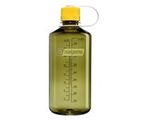 Nalgene 32oz Narrow Mouth Water Bottle, BPA-Free USA Made, Oil Green + Yellow