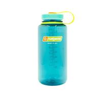 Nalgene Nature Custom Retro WM Tritan Bottle - Rain Water, 1 Litre / 1L 32oz Wide Opening Mouth Neck Reusable Eco Friendly Everyday Drinking Drink Flask Vessel Canteen Water Juice BPA Free Storage