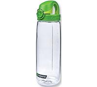 Nalgene OTF On The Fly Bottle - Clear/Green, 700ml / 0.7L Reusable Eco Friendly Water Liquid Juice Vessel Flask Container Storage Gym Desk Office Cycling Cycle Tritan Hiking Hike BPA Free Leakproof
