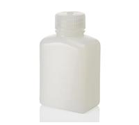 Nalgene bottle, wide mouth, rectangular - 125 ml, neck inside Ø 21 mm