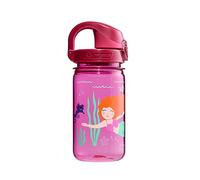 Nalgene Sustain Tritan BPA-Free Kids On The Fly Water Bottle Made with Material Derived from 50% Plastic Waste (Using ISCC Certified Mass Balance), Leak Proof, Durable, BPA Free, Carabiner Friendly