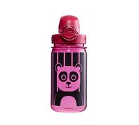 Nalgene Sustain Tritan BPA-Free Kids On The Fly Water Bottle Made with Material Derived from 50% Plastic Waste, Leak Proof, Durable, BPA Free, Carabiner Friendly, Reusable, 12 oz, Pink Panda