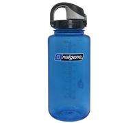 Nalgene Sustain Tritan BPA-Free On The Fly Water Bottle Made with Material Derived from 50% Plastic Waste, 32 OZ, Slate Blue with Black