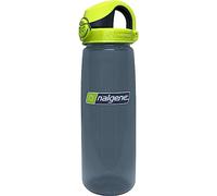 Nalgene Sustain Tritan BPA-Free On The Fly Water Bottle Made with Material Derived from 50% Plastic Waste, 24 OZ, Charcoal with Lime