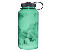 Nalgene Sustain Tritan BPA-free water bottle made from material derived from 50% plastic waste (with ISCC certified mass balance), 32 oz, wide mouth, Glo Wyld crystals