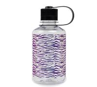 Nalgene Sustain Tritan BPA-Free Water Bottle Made with Material Derived from 50% Plastic Waste, 16 OZ, Narrow Mouth, Rainbow Zebra