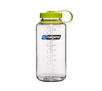 Nalgene Sustain Tritan BPA-Free Water Bottle Made with Material Derived from 50% Plastic Waste, 32 OZ, Wide Mouth, Clear