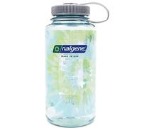 Nalgene Sustain Tritan BPA-Free Water Bottle Made with Material Derived from 50% Plastic Waste, 32 OZ, Wide Mouth, Tie-Dye Seafoam