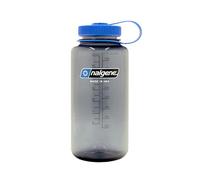 Nalgene Sustain Tritan BPA-Free Water Bottle Made with Material Derived from 50% Plastic Waste, 32 OZ, Wide Mouth, Smoke Grey