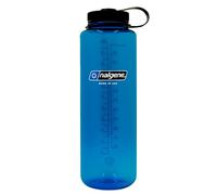 Nalgene Sustain Tritan BPA-Free Water Bottle Made with Material Derived from 50% Plastic Waste, 48 OZ, Wide Mouth, Blue