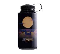 Nalgene Water Bottle 'WH Sustain' - 1 Litre Large Drinking Opening Optimal to Clean Landscape Moonset