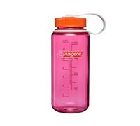 Nalgene Sustain Tritan BPA-Free Water Bottle Made with Material Derived from 50% Plastic Waste (Using ISCC Certified Mass Balance), 16 OZ, Wide Mouth, Thrill & Motion (Fuchsia Purple)
