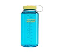 Nalgene Wide Mouth 1L Tritan Renew Water Bottle - Blue Atoll - Endive Cap