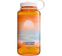 Nalgene Water Bottle 'WH Sustain' - 1 Litre Large Drinking Opening Optimal to Clean Landscape Sunset