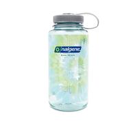 Nalgene Wide Mouth Sustain Tritan 50% Recycled 1L Bottle Seafoam/Blue Tie Dye Print