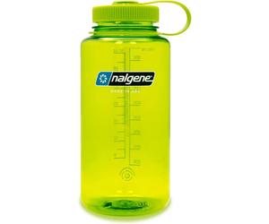 Nalgene Wide Mouth Sustain Tritan 50% Recycled 1L Bottle Spring Green