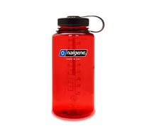 Nalgene Wide Mouth Sustain Tritan 50% Recycled Bottle - Red, 1 Litre