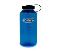Nalgene Sustain Tritan BPA-Free Water Bottle Made with Material Derived from 50% Plastic Waste, 32 OZ, Wide Mouth, Slate Blue
