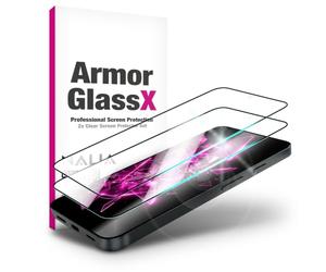 NALIA 2 x Protective Glass for Google Pixel 11 Pro XL, Transparent | Bubble-free full-surface adhesion, black frame up to the edge of the screen, reduced fingerprints, ARMORGLASSX