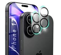 NALIA 2x Camera Lens Protector for iPhone 17 - Lens Shield 9H & Case-Friendly - FOCUS.X2 MAX (HD Tempered Glass Clear) - German Brand