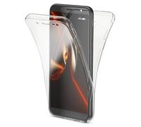 NALIA 360° Case compatible with Samsung Galaxy J6 2018 (EU), Full Body Front & Back Soft Smart-Phone Cover, Total Protection Thin Silicone Shockproof Skin, Slim Crystal Protector, Color:Transparent