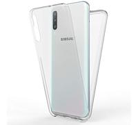 NALIA 360 Degree Case compatible with Samsung Galaxy A70, Full Cover Silicone Bumper with ultra thin Front Screen Protector & Back Hard-Case, Complete Mobile Phone Body Coverage