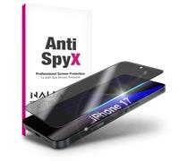 NALIA AntiSpyX Glass Suitable for Apple iPhone 17 (Discreet Privacy Protection), Privacy Protective Glass with 9H Hardness, Anti-Spy Privacy Screen Against Side Views, Scratch-Resistant, Screen