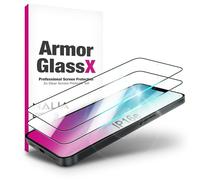 NALIA ArmorGlassX compatible with iPhone 16e Glass, Set 2x Tempered Glass [9H], Crystal Clear Screen Protector with Black Frame, Touch Friendly, Anti-Fingerprint, Scratch Resistant, Easy Installation
