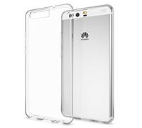 NALIA Case compatible with Huawei P10, Ultra-Thin Crystal Clear Smart-Phone Silicone Back Cover, Protective Flexible Skin Soft Shock-Proof Bumper, Slim-Fit Rubber Protector Rugged Etui - Transparent