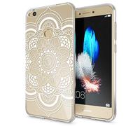 NALIA Case compatible with Huawei P8 Lite 2017, Pattern Design Smart-Phone Cover, Ultra-Thin Silicone Back Protector Soft Skin, Slim-Fit Crystal Shock-Proof Bumper Etui, Designs:Pattern Flowers