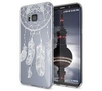NALIA Case compatible with Samsung Galaxy S8, Pattern Design Smart-Phone Cover, Ultra-Thin Silicone Back Protector Soft Skin, Slim-Fit Crystal Shock-Proof Bumper Etui, Designs:Feathers