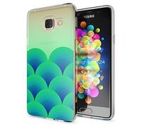 NALIA Case for Samsung Galaxy A3 2017 - Slim Crystal, Green Forest | Raised edge around the screen, Sits securely in the hand, Durable TPU that keeps its shape, Easy to put on and take off