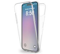 NALIA Clear 360° Cover compatible with iPhone 16 Pro Case, Transparent Full-Body Coverage See Through Anti-Yellow, Hardcase with Silicone Bumper & Screen Protector, Complete Protection Front & Back