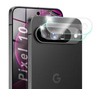 NALIA Focus.X2 MAX compatible with Google Pixel 10 Glass (Clear Camera Protector), 2 Pack, 9H Tempered Glass for Camera Lens, Ultra Transparent, Full Clear Coverage, Scratch Resistant, Case Friendly