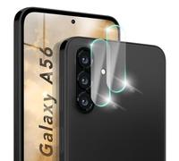 NALIA Focus.X2 MAX compatible with Samsung Galaxy A56 Glass (2x Camera Protection), 9H Hardness, Ultra-Clear Lens Cover, Case-Friendly & Precision Fit, Anti-Smudge, Scratch-Resistant Cam Protector