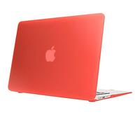 NALIA Hard-Case compatible with Macbook Air 13 Inch (2015), Premium Protective See Through Hard-Shell Slim Laptop Skin Silky-Smooth Thin Matt Protector Back & Front Cover Full-Body Sleeve, Color:Red