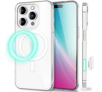 NALIA Magnetic Case for iPhone 16 Pro - MagSafe Compatible & Camera Control Protection (Touch-Compatible) - STRIVE (Hardcase Back & Silicone Frame) - German Brand Clear