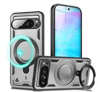 NALIA Magnetic Rugged Case for Google Pixel 9 Pro XL, Storm Silver