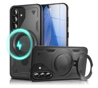 NALIA Magnetic Rugged Case for Samsung Galaxy A26 - Cover, Volcanic Black