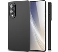 NALIA Matte Silicone Case for Samsung Galaxy S25 Edge - Slim, Black & Non-Slip - STRIDER (Camera Protection, Soft-Touch & Shockproof) - German Brand